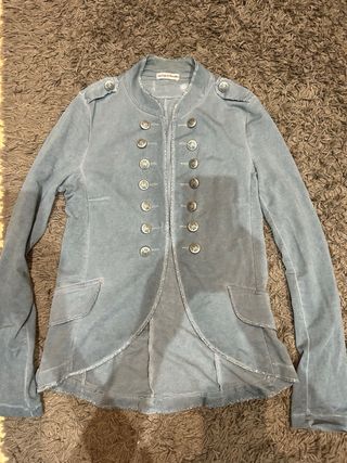 Chaqueta tipo militar azul