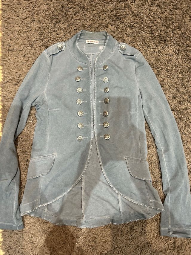 Chaqueta tipo militar azul