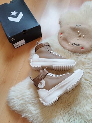 Converse piel  plataforma 