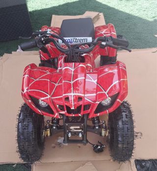 Quad Mini electrico de 800w rojo spiderman