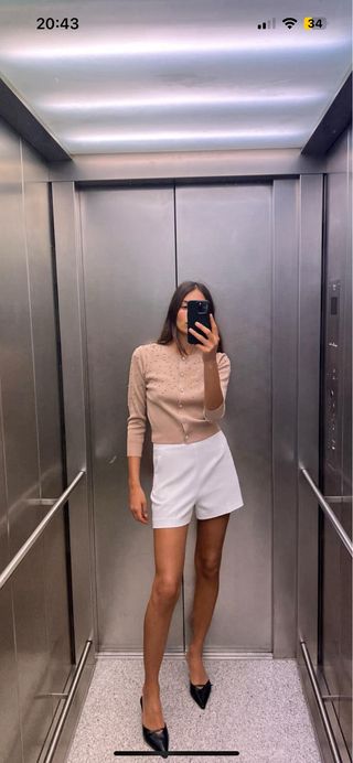 CHAQUETA PUNTO ABALORIOS JOYA ZARA