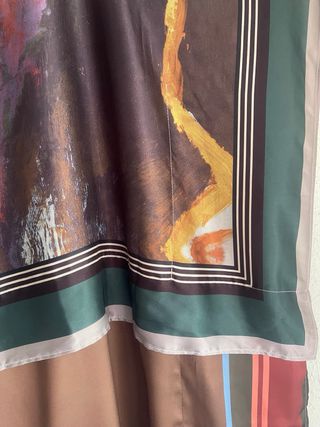 Vestido túnica satinado