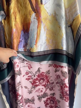 Vestido túnica satinado