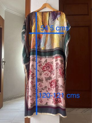 Vestido túnica satinado