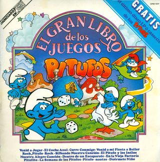 Pitufos. Vinilo. El gran libro de los juegos