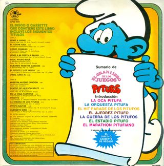 Pitufos. Vinilo. El gran libro de los juegos