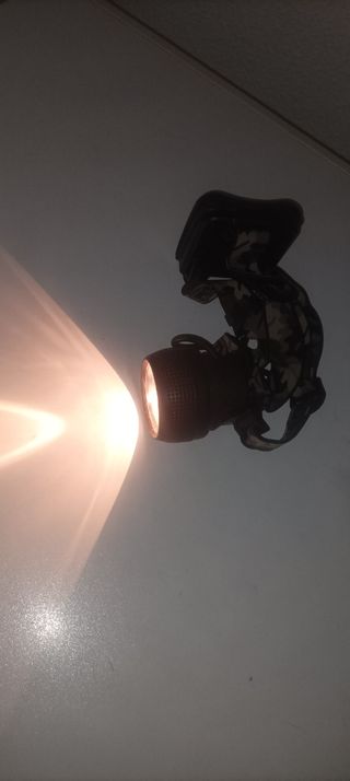 Linterna Petzl militar vintage 