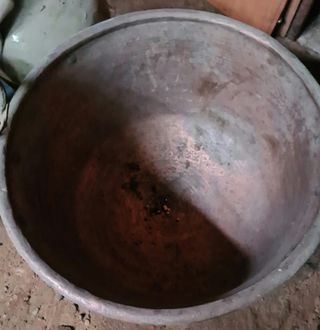 Calderón cobre antiguo