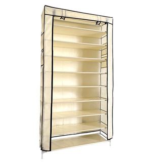 Armario Beige Tela Zapatero Bolsillo 160x88 NUEVO