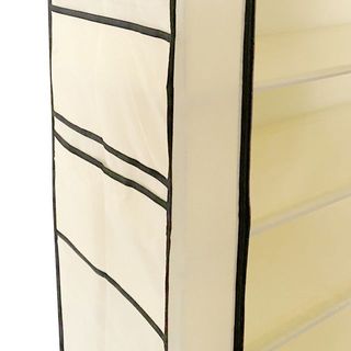 Armario Beige Tela Zapatero Bolsillo 160x88 NUEVO