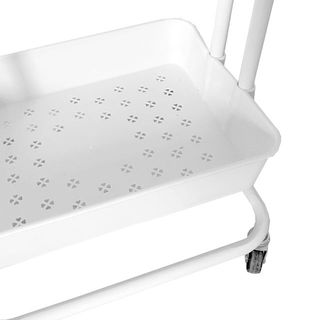 Carrito De Almacenamiento Metálico Blanco NUEVO