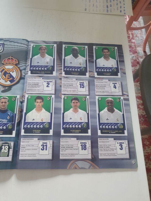 ALBUM SUPERLIGA 2002 PANINI