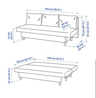 Sofá cama Ikea un solo uso