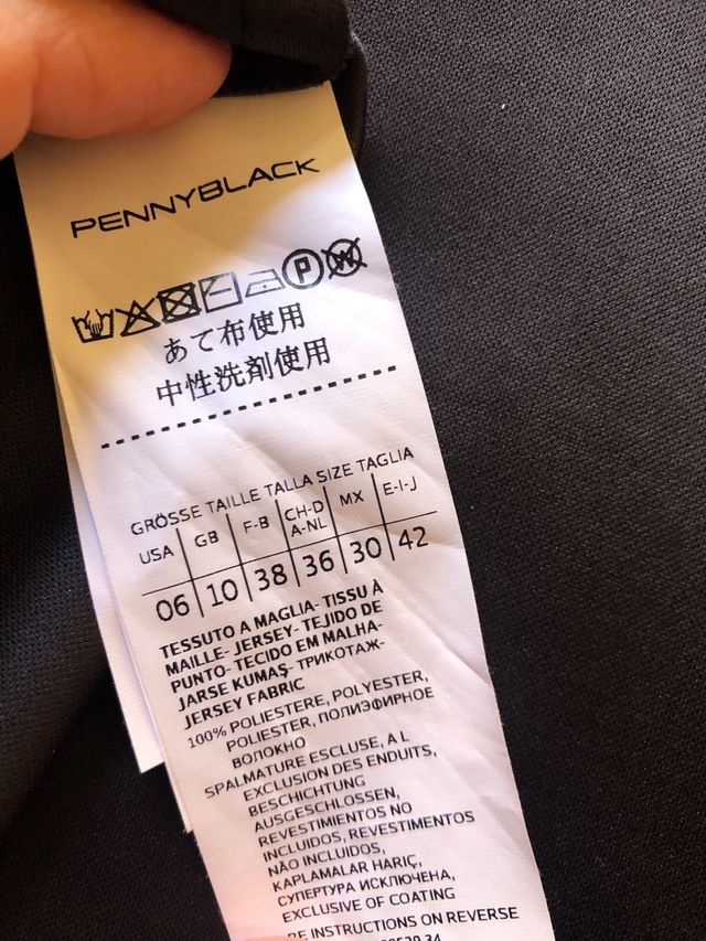 Gonna Pennyblack svasata in ecopelle nera