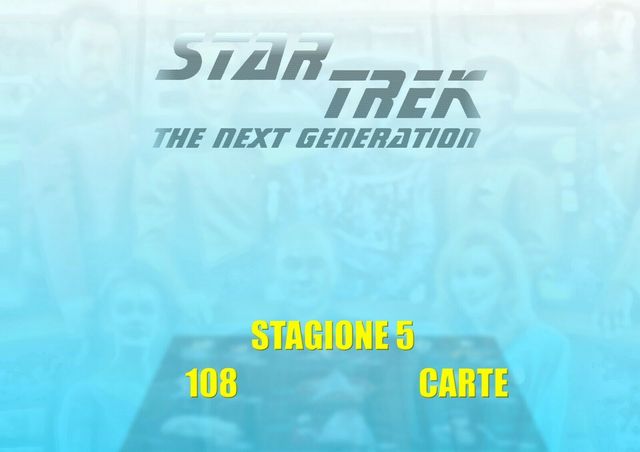 108 Carte STAR TREK  -  THE NEXT GENERATION