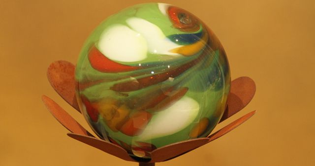 Decoración Flor Óxido