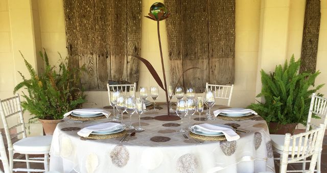 Decoración Flor Óxido