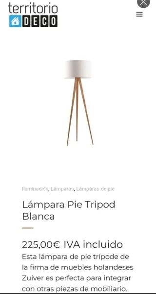 Lámpara trípode 