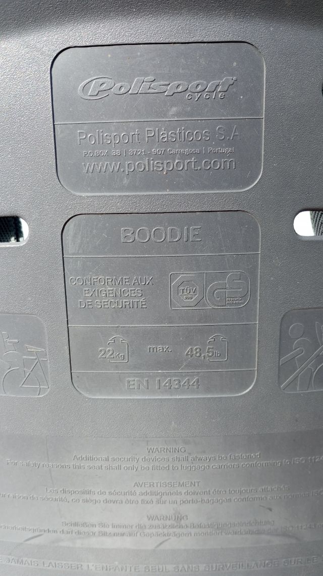 Silla porta niños para bicicleta