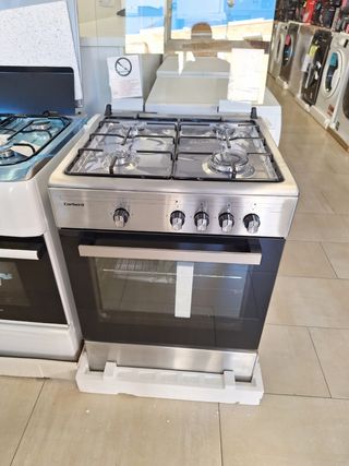 Cocina de gas 60 cm inox