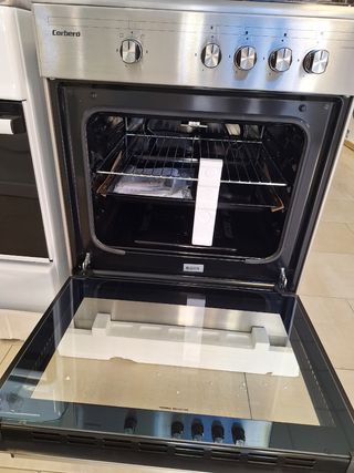 Cocina de gas 60 cm inox