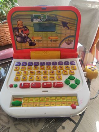 Ordenador infantil de los 90 Vintage. Funciona!