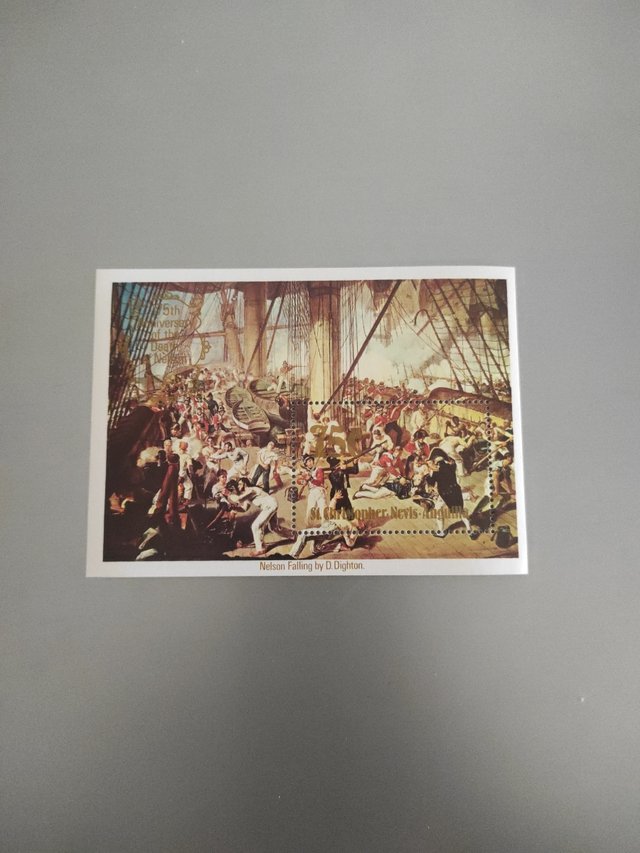 Hoja bloque San Cristóbal y Nevis 1980