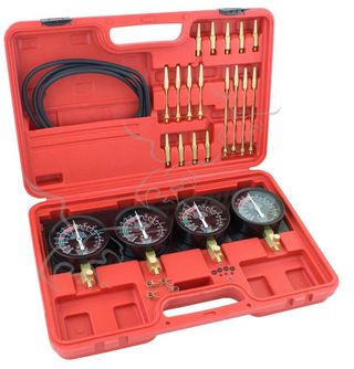 Sincronizador de carburadores con 4 manómetros