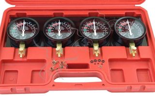 Sincronizador de carburadores con 4 manómetros