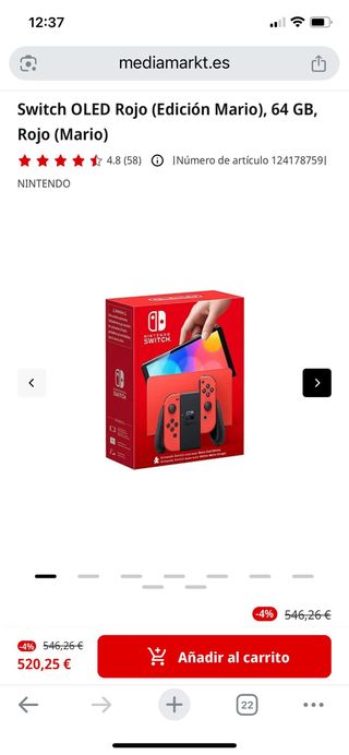 Nintendo Switch edicion Mario Kart