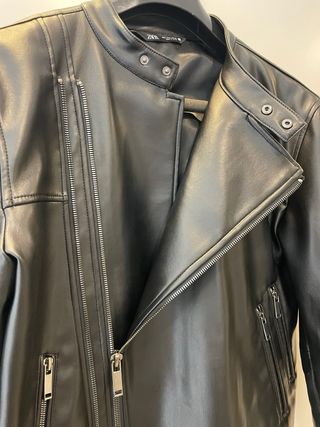 Zara CAZADORA BIKER EFECTO PIEL