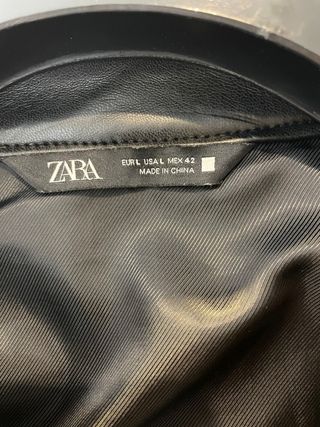 Zara CAZADORA BIKER EFECTO PIEL