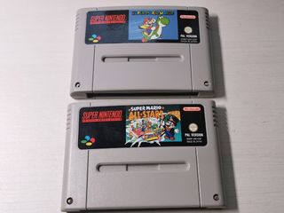 Super Nintendo (SNES)+2 mandos+2 Marios
