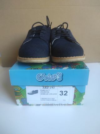Zapatos niño azules n. 32
