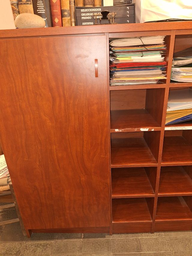 Mueble organizador, con puerta para colgar