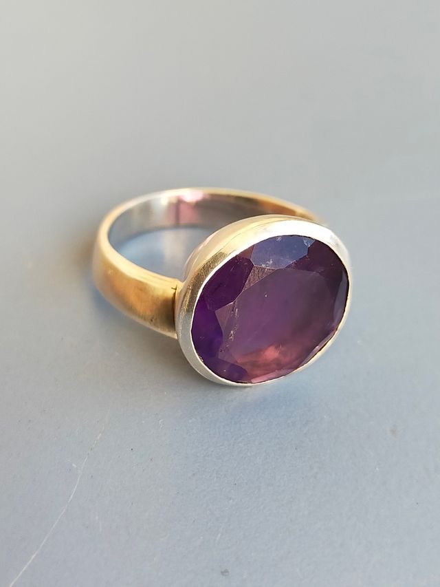 Anillo de plata 925 amatista