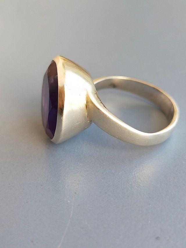 Anillo de plata 925 amatista