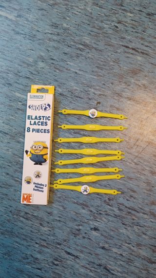 Cordones elasticos zapatilla niño Minion