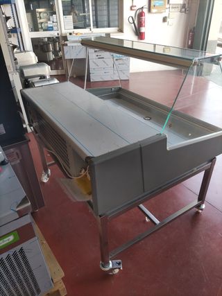 VITRINA DE PESCADOS CON CARRO