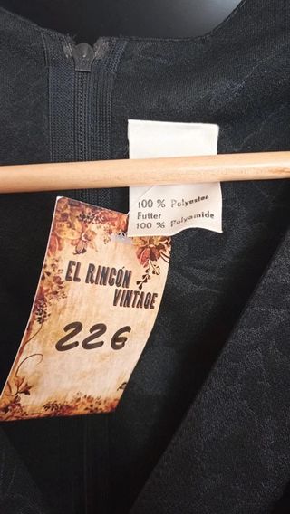 Vestido vintage negro