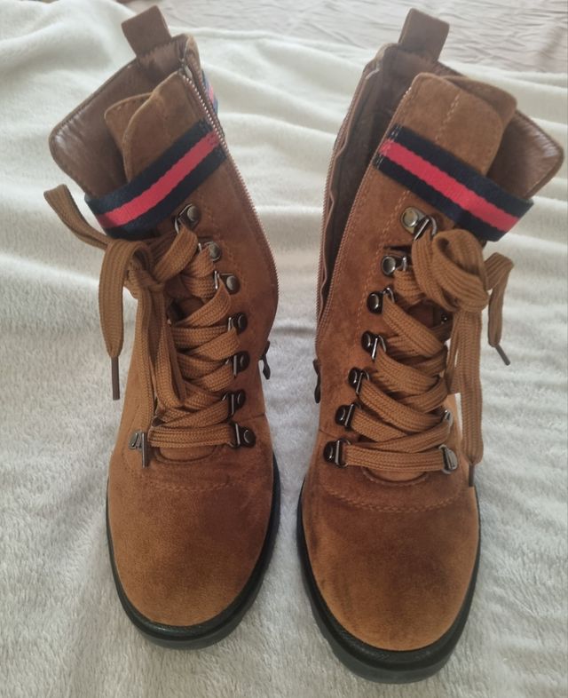 BOTAS T/37 CAMEL CON CREMALLERA