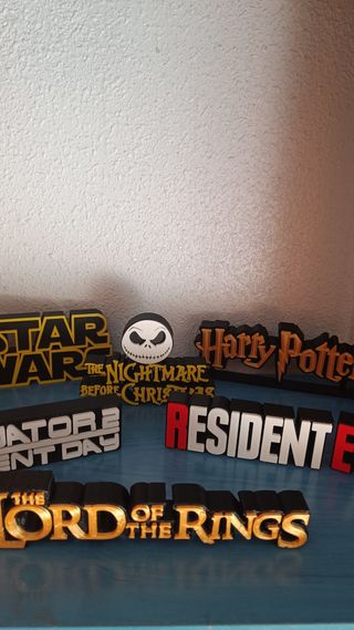 Letreros sagas de cine