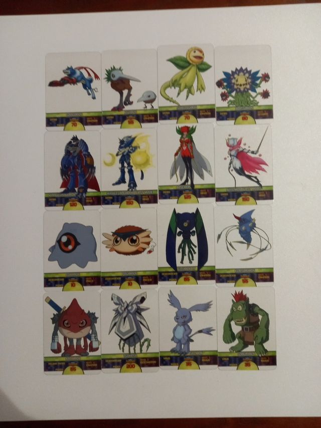 Lote Lamincards de Digimon