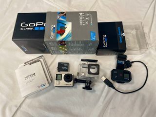 GOPRO HERO4 Silver +CARCASA+MANDO+microSD64