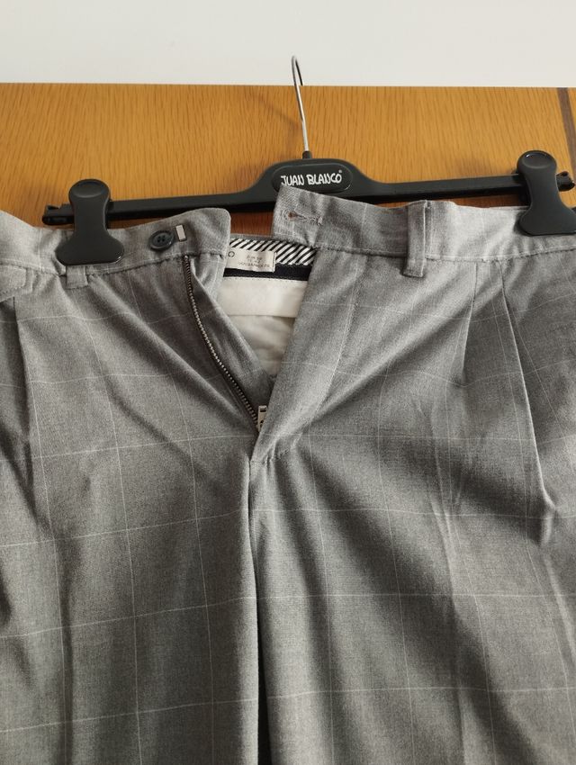 Pantalón cuadros hombre