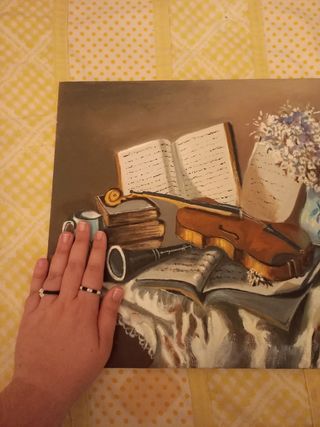 Cuadro violín bohemio