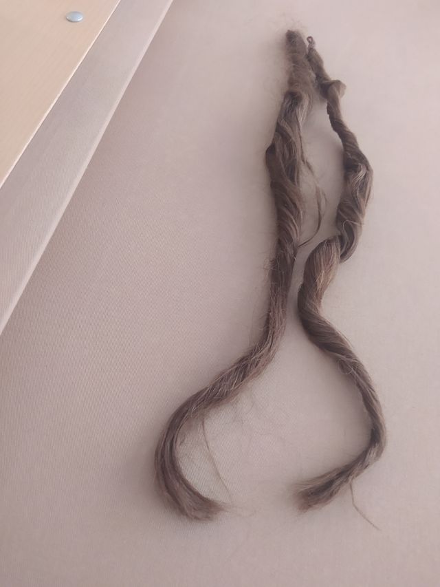 Pelo.de fallera... Mallas de pelo natural de niña.