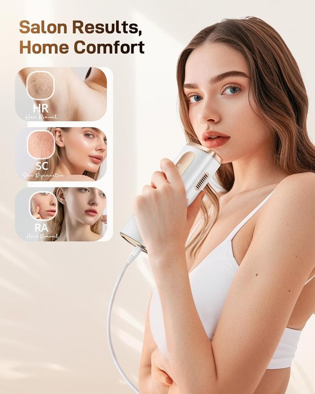 ✨ Depiladora láser portátil con enfriamiento