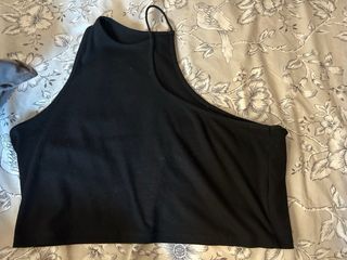 TOP NEGRO ASIMETRICO
