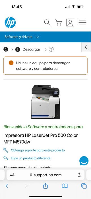 Impresora HP Laser Jet Pro 500 Color MFP M570dw 